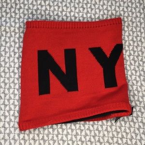 Dkny Accessories - DKNY spell out scarf red black new Dkny Accessories - DKNY spell out scarf red black new